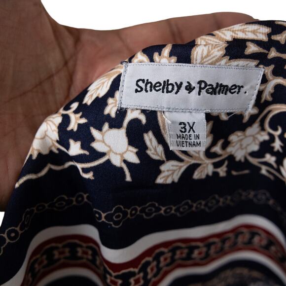 Shelby & Palmer Shift Striped Jersey Knit Dress 3X - Picture 4 of 8